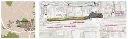 Lokacija zbirnega središča P+R Ivančna Gorica